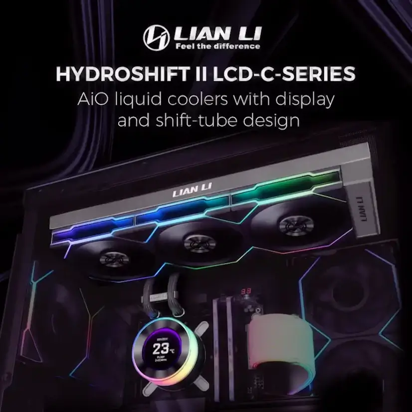 Montaje Refrigeración Líquida LIAN LI Hydroshift II LCD Gaming PC Alameda del Valle